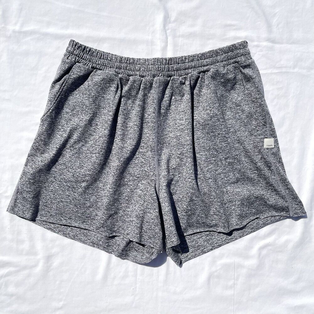 Vuori Heather Gray Athletic Shorts
